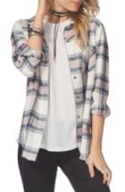 Women's Rip Curl Open Skies Flannel Shirt - White
