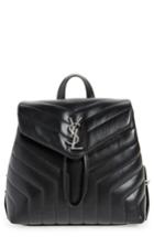 Saint Laurent Small Loulou Quilted Calfskin Leather Backpack - Pink