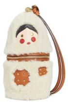 See By Chloe Matryoshka Doll Genuine Shearling Shoulder Bag - Beige