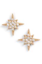 Women's Argento Vivo North Star Crystal Stud Earrings