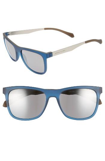 Men's Boss 55mm Sunglasses - Matte Blue Beige/ Black