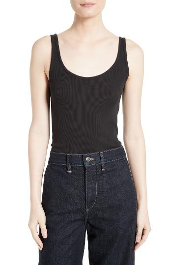 Women's Vince Pima Cotton & Modal Tank - Black