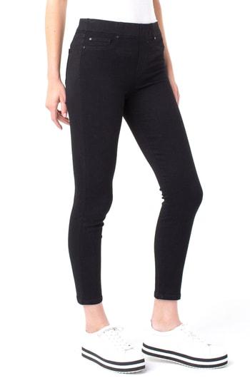 Women's Liverpool Chloe Skinny Pull-on Jeans - Black