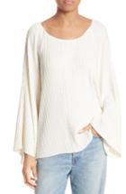 Women's Elizabeth And James Regan Pleated Bell Sleeve Top - Ivory