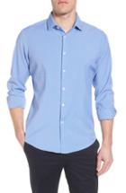 Men's Mizzen+main Maverick Slim Fit Plaid Sport Shirt, Size - Blue