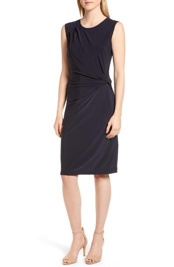 Women's Nic+zoe Twist Side Matte Jersey Dress - Blue