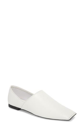 Women's Jeffrey Campbell Lanvale Blunted Toe Flat M - White