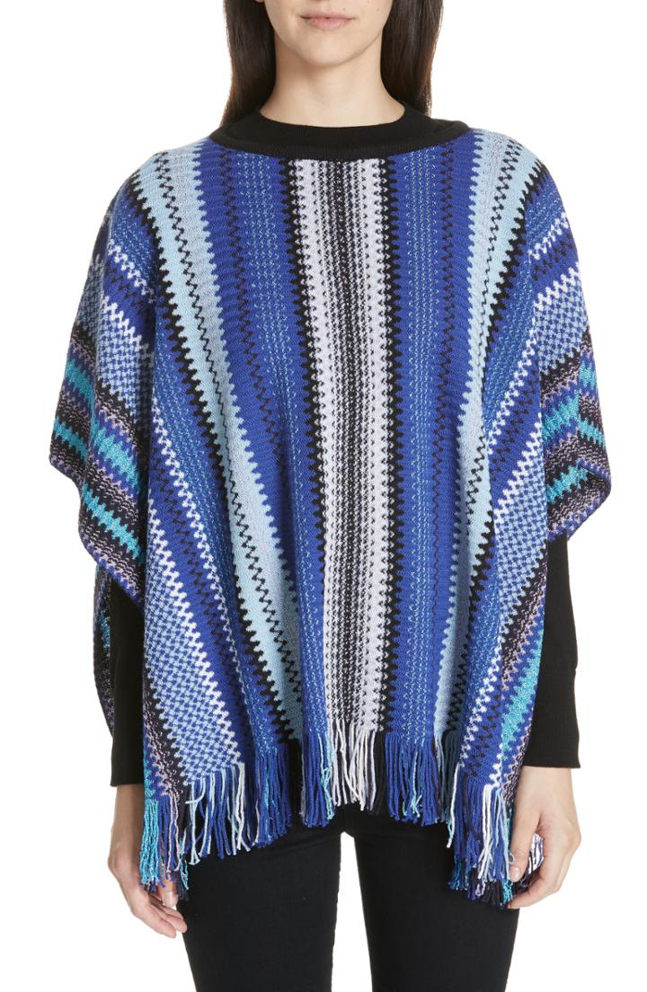 Women's Missoni Zigzag Fringe Poncho
