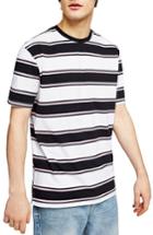 Men's Topman Stripe Crewneck T-shirt - White