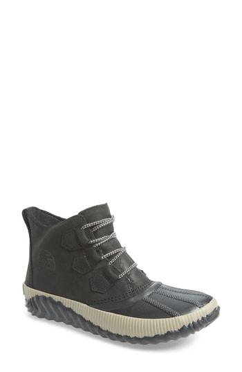 Women's Sorel Out N About Waterproof Bootie, Size 5 M - Black