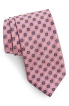 Men's Brioni Medallion Silk Tie, Size - Pink