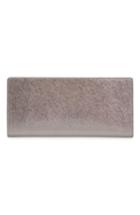 Nordstrom Leather Travel Document Holder With Removable Passport Case - Metallic