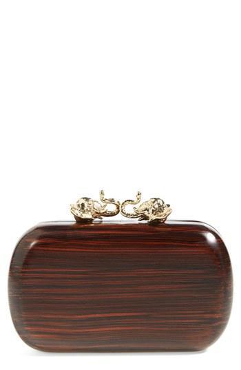 Tory Burch Wooden Minaudiere