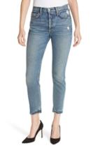 Petite Women's Grlfrnd Rigid High Waist Crop Skinny Jeans P - Blue
