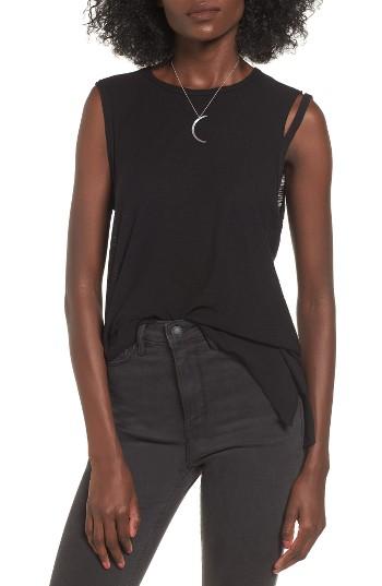 Women's Michelle By Comune Mason Ripped Tank - Black