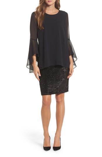 Women's Nic+zoe Sequin Chiffon Dress