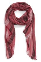 Women's Sole Society Stripe Knit Scarf, Size - Red