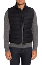 Men's Moorer Oliver L Wool & Cashmere Flannel Waterproof Vest Eu - Blue