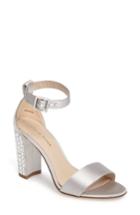 Women's Pelle Moda Bonnie 3 Embellished Ankle Strap Sandal M - Metallic