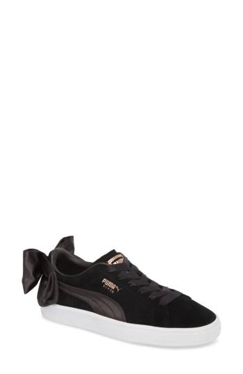 Women's Puma Bow Sneaker .5 M - Black