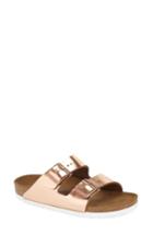 Women's Birkenstock 'arizona' Soft Footbed Sandal -6.5us / 37eu B - Metallic