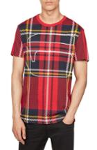 Men's G-star Raw Royal Tartan Graphic T-shirt - White