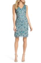 Women's Pisarro Nights 3d Floral Embellished Sheath Dress - Blue