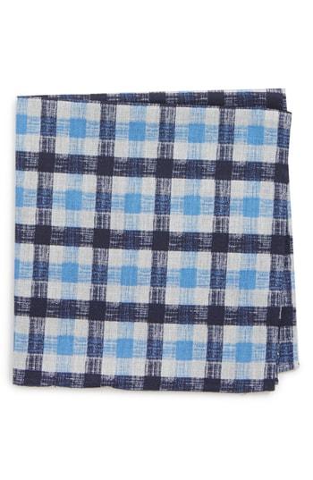 Men's Nordstrom Men's Shop Check Silk Pocket Square