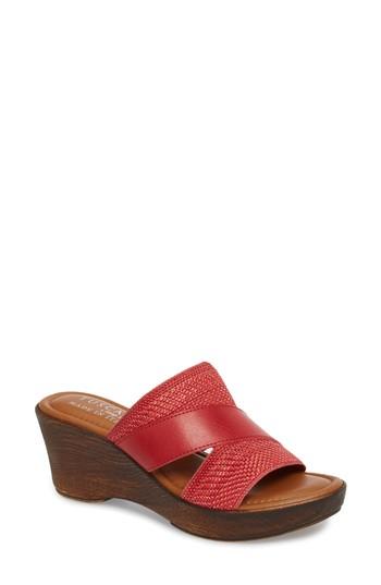 Women's Tuscany By Easy Street Positano Sandal .5 N - Red