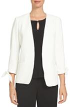 Women's Cece Tie Sleeve Open Front Blazer - White