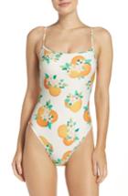 Women's Kate Spade New York Capistrano Beach One-piece Swimsuit - White