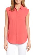 Women's Halogen Crepe Shirt - Pink