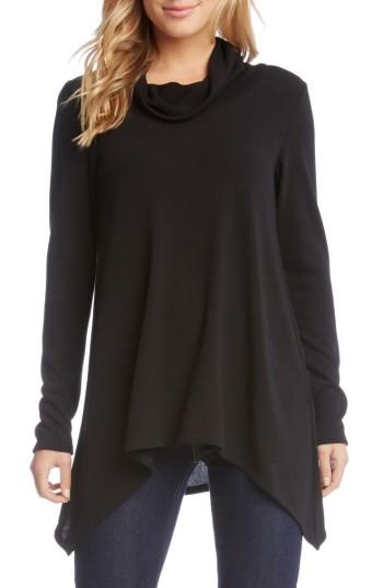 Women's Karen Kane Curved Hem Sweater - Black