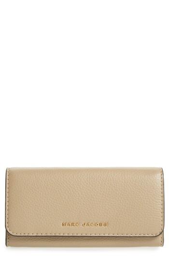 Women's Marc Jacobs Leather Continental Wallet - Grey