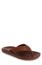 Men's Frye Brent Contoured Flip Flop M - Brown