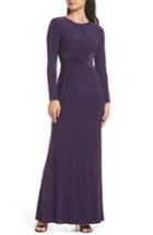 Women's Adrianna Papell Twist Waist Knit Dress - Purple