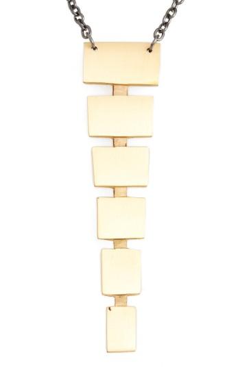 Women's Ink + Alloy Block Pendant Necklace