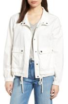 Women's Caslon Snap Pocket Utility Jacket - White