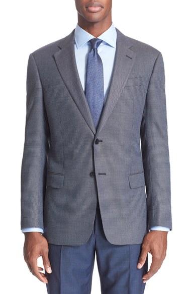 Men's Armani Collezioni Trim Fit Check Sport Coat