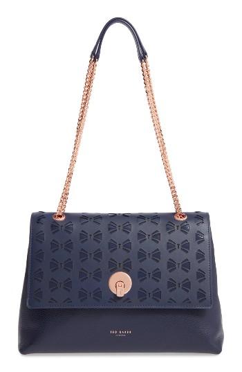 Ted Baker London Leather Shoulder Bag - Blue
