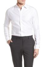 Men's David Donahue Slim Fit Tuxedo Shirt .5 - 34/35 - White
