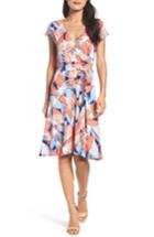 Women's Leota Faux Wrap Fit & Flare Dress