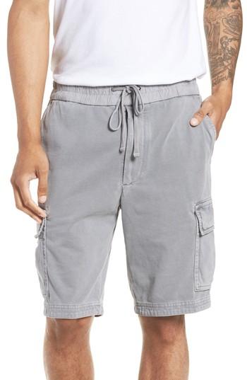 Men's James Perse Heavy Jersey Cargo Shorts - Blue