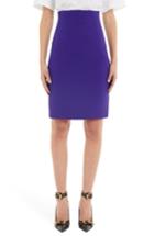 Women's Versace Ribbed Pencil Skirt Us / 40 It - Purple