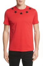 Men's Givenchy Star Applique T-shirt - Red