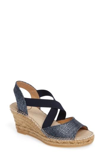 Women's Toni Pons Sol Wedge Espadrille Sandal Eu - Blue