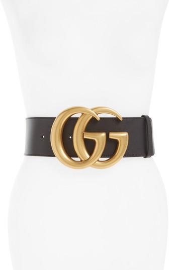 Women's Gucci Gg Leather Belt