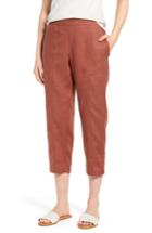 Women's Eileen Fisher Organic Linen Crop Pants - Brown