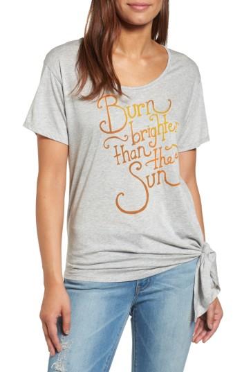Women's Caslon Side Tie Graphic Tee