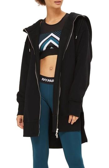 Women's Ivy Park Logo Longline Zip Hoodie